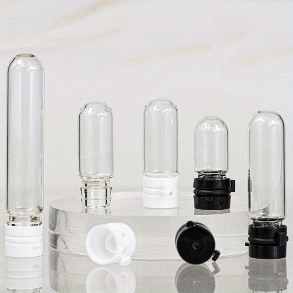 Botellas de vidrio con tapas de aluminio, Mini frascos de vidrio pequeños,  9 tamaños U, 5ml, 6ml, 7ml, 10ml, 14ml, 18ml, 20ml, 25ml, 30ml, 10  piezas-Selección - AliExpress