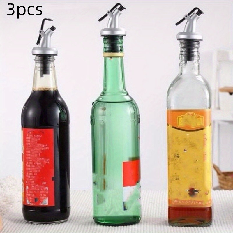 Glass Oil Bottle, Olive Oil Dispenser -with Pourer Spout, Stopper