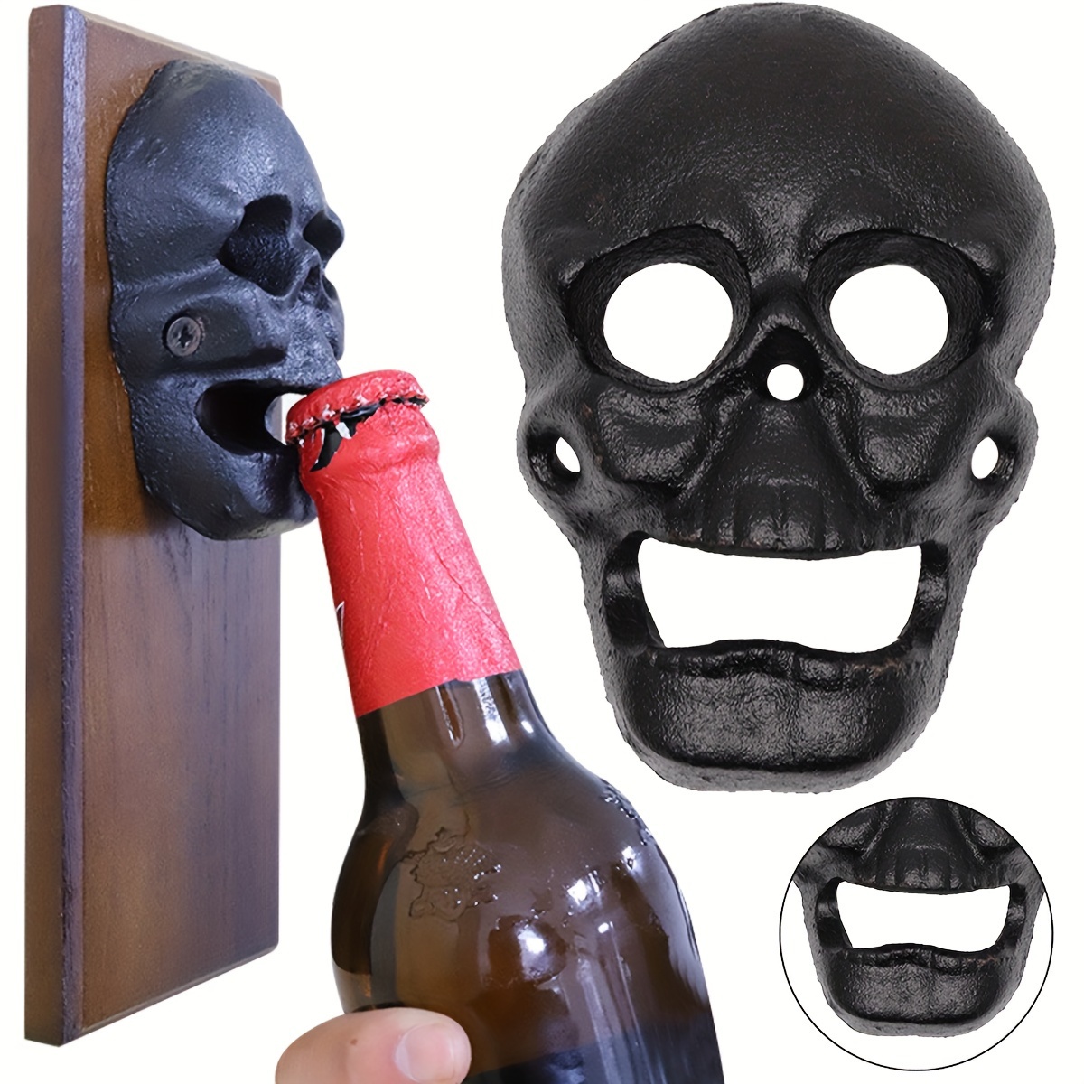  LKKCHER Skull Gifts, Skeleton Hand Beer Bottle Opener, Gothic  Gifts Birthday Halloween Gifts for Men Dad Boyfriend Husband Beer Opener  Collector with Gift Box and Card: Home & Kitchen