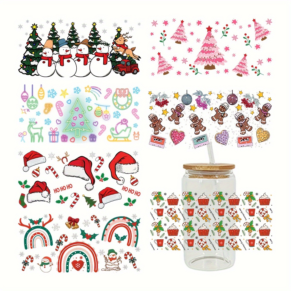 Shatterproof Christmas Cups Set :: ho ho ho wrap