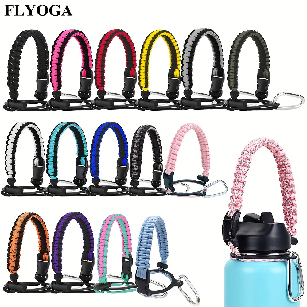 Sports Water Bottle Holder Braided Paracord Shoulder Strap - Temu