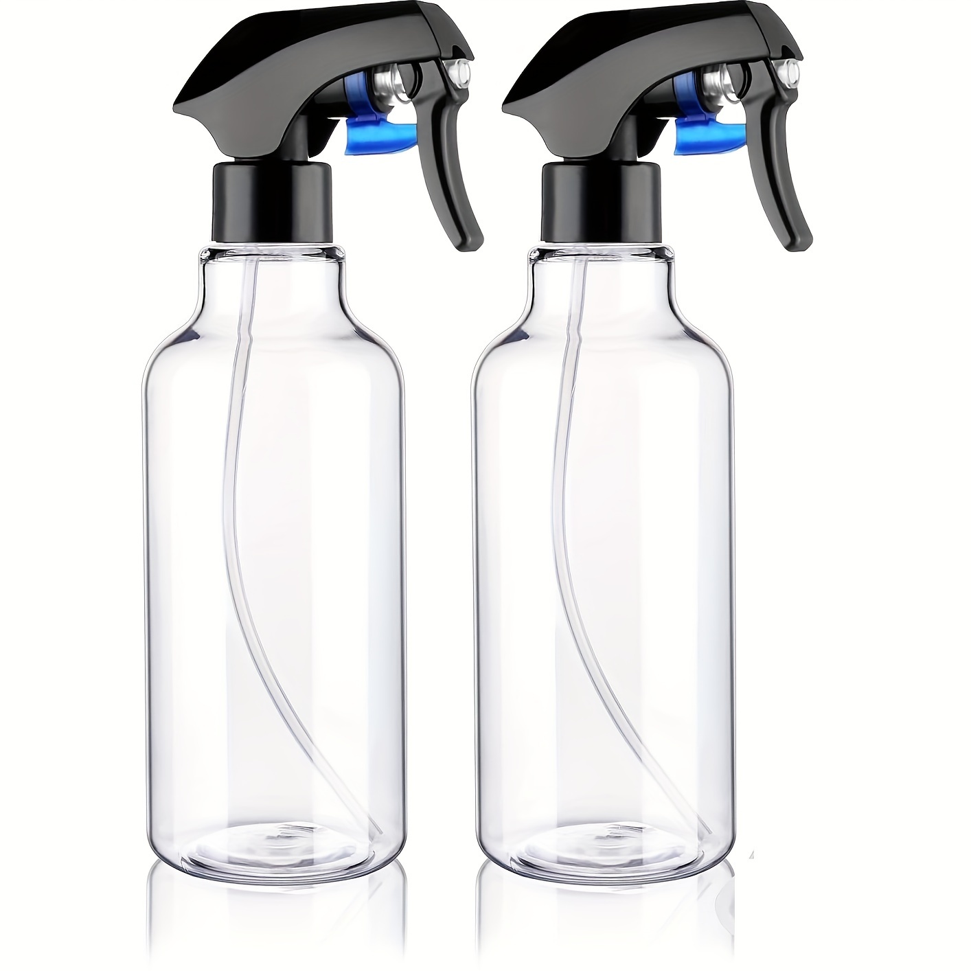 Botellas pulverizadoras de vidrio ámbar paquete de 2 recipientes rociadores  de vidrio recargables de 16 onzas con rociador de gatillo duradero a