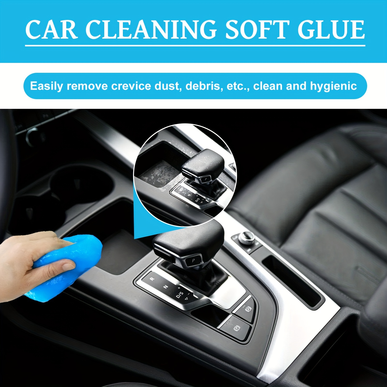 4pcs/Pack,Car Cleaning Gels,Universal Auto Detailing Tools Car Interior  Cleaner Putty, Dust Cleaning Mud For Keyboard, Camera, Printers, Calculator