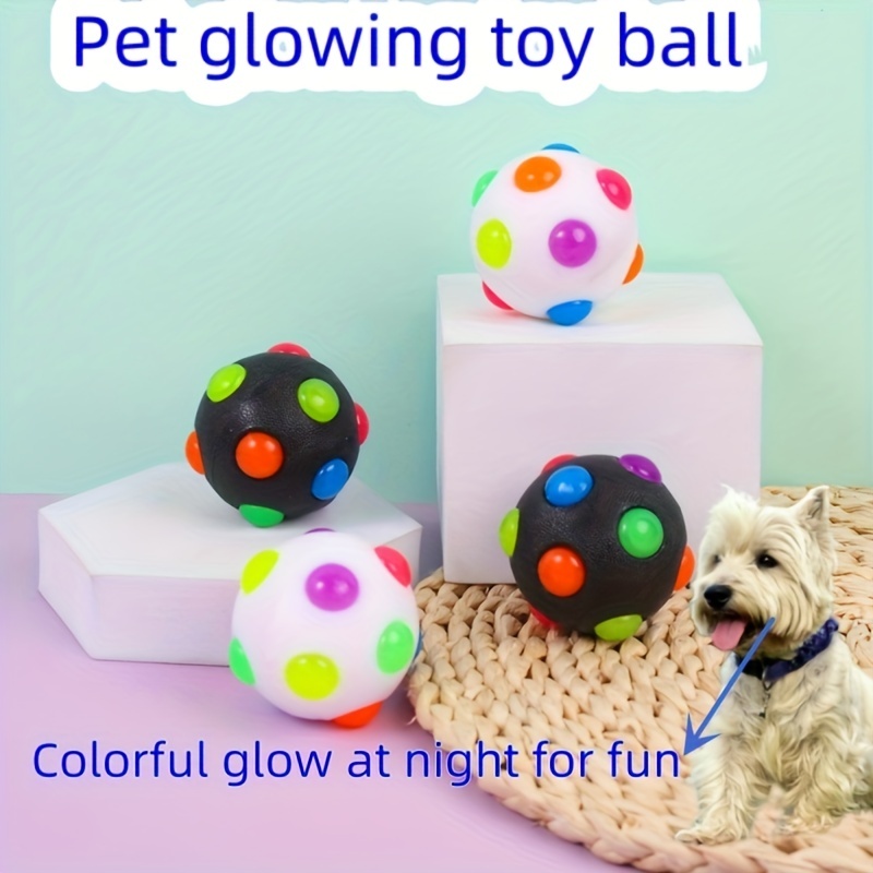 Smart Electric Dog Toy Ball With LED Flashing,Pet Cats/Dogs Interactive  Chew Toys With Remote Control USB Rechargeable