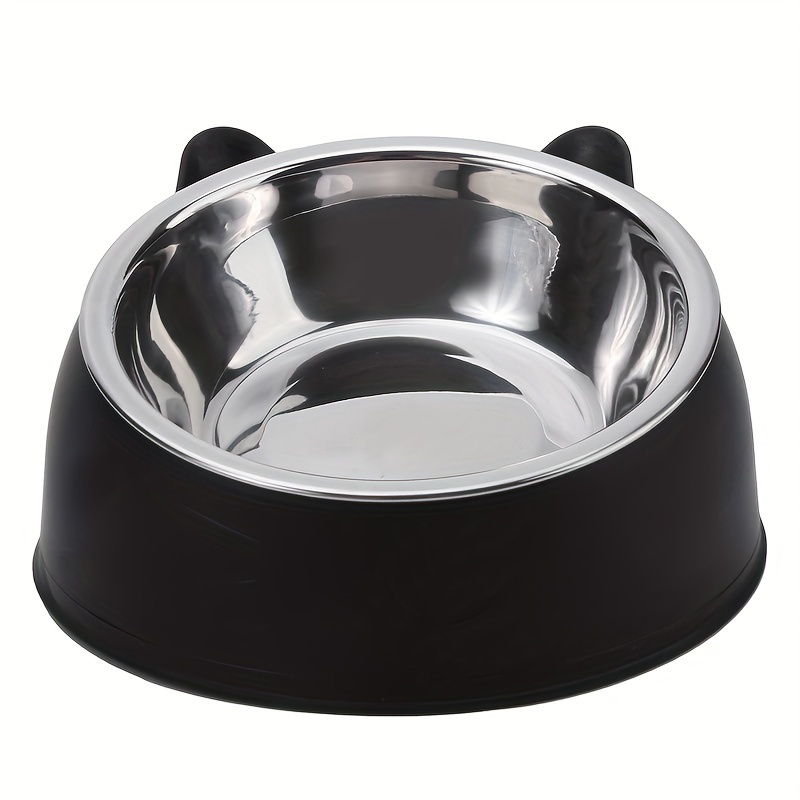 Transparent Double Cat Bowl With Vertical Design For Easy - Temu