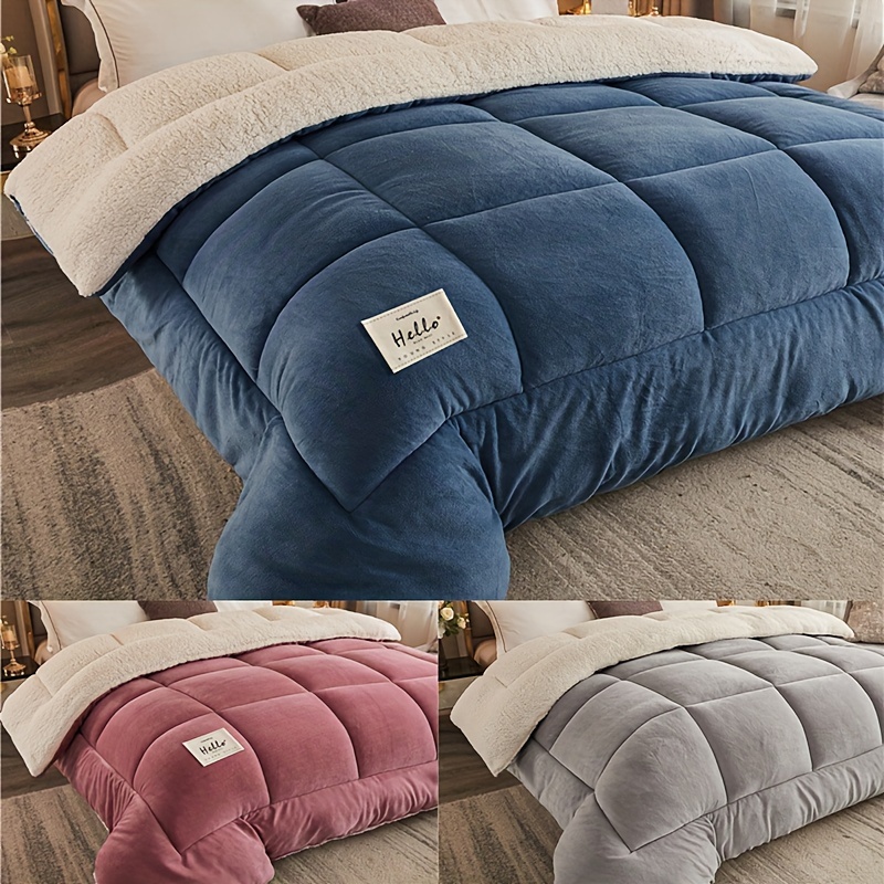 Manta pesada de punto grueso hecha a mano de algodón para dormir,  decoración del hogar, sin relleno, acogedora para sofá y cama (gris oscuro,  47 x 60