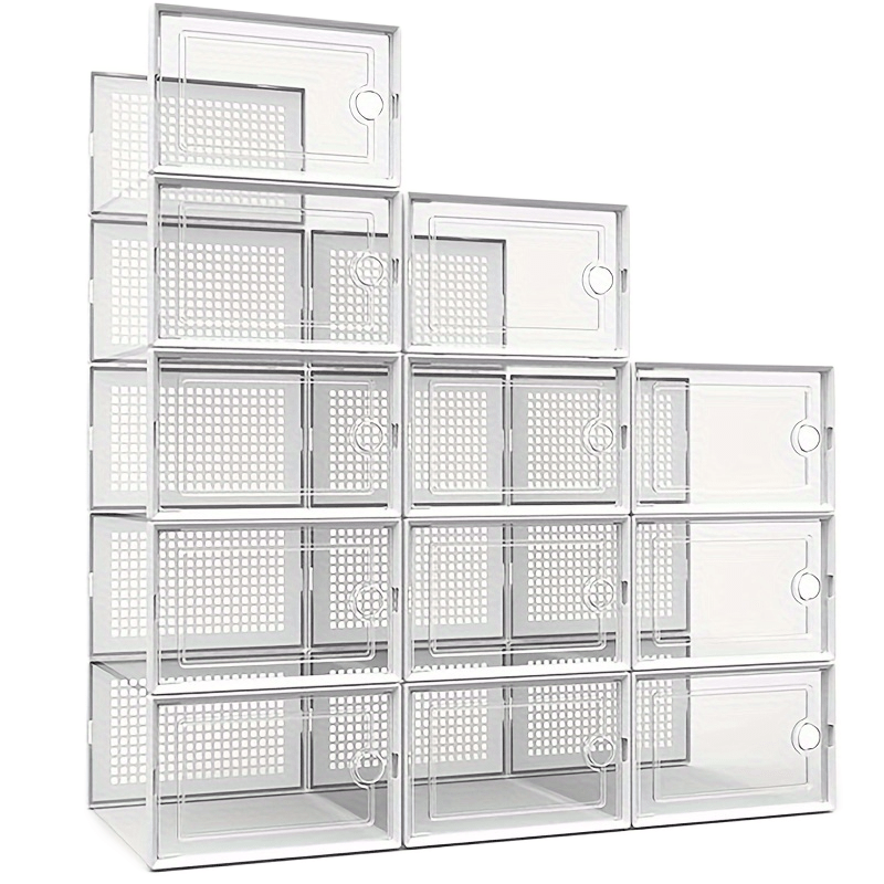 Shoe Boxes Clear Plastic Stackable - Temu