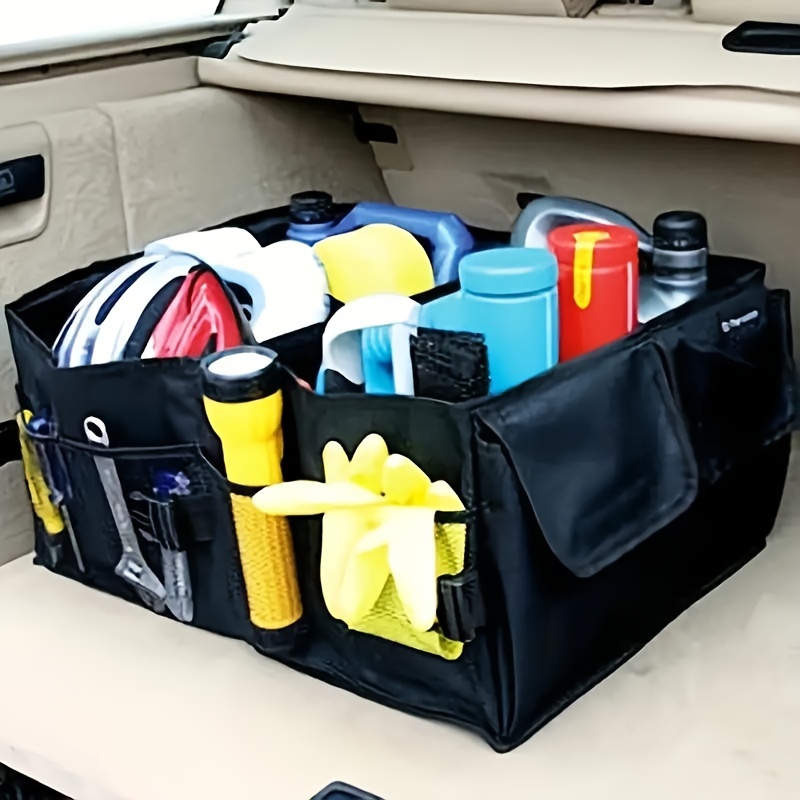 Car Trunk Organizer Stowing Tidying Velcro Strap Fixed Sundry