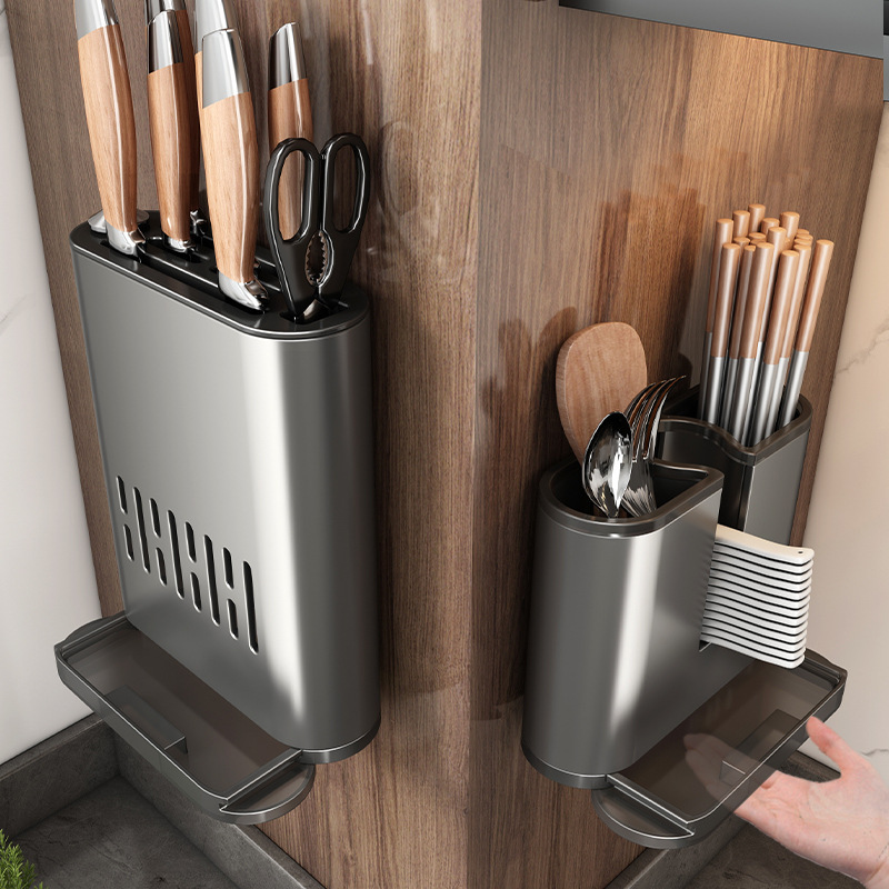 Kitchen Magnetic Knife Rack 2 in 1 Knife Rack And Cutting - Temu