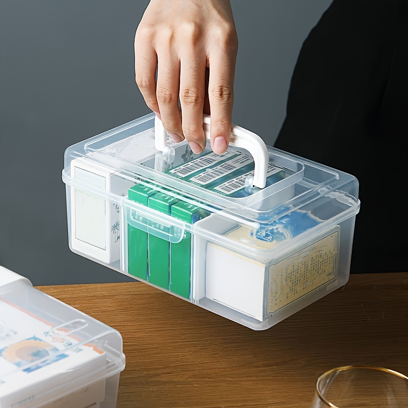 Clear Plastic Storage Box With Lid Desktop Book Toy Storage - Temu