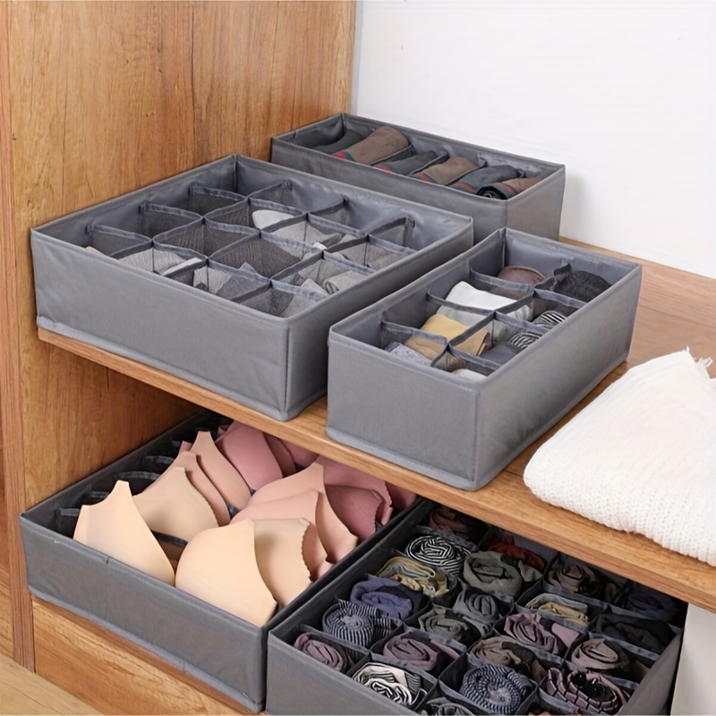 BetterZ 1Pc 5 Grids Socks Underwear Storage Basket Wardrobe