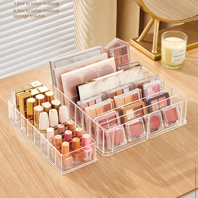 7 Holes Clear Cosmetic Organizer Perfect For Lipstick - Temu