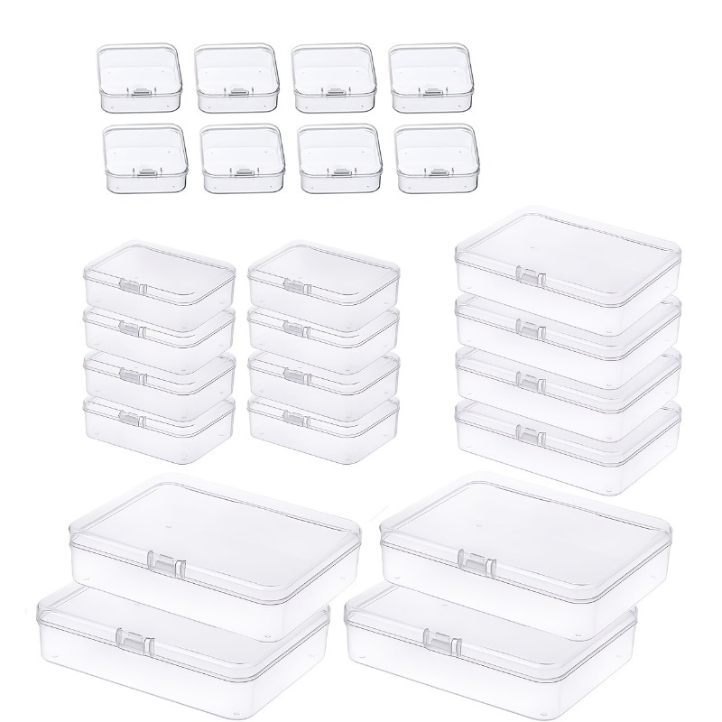 Mixed Size Rectangular Empty Mini Plastic Storage Containers - Temu