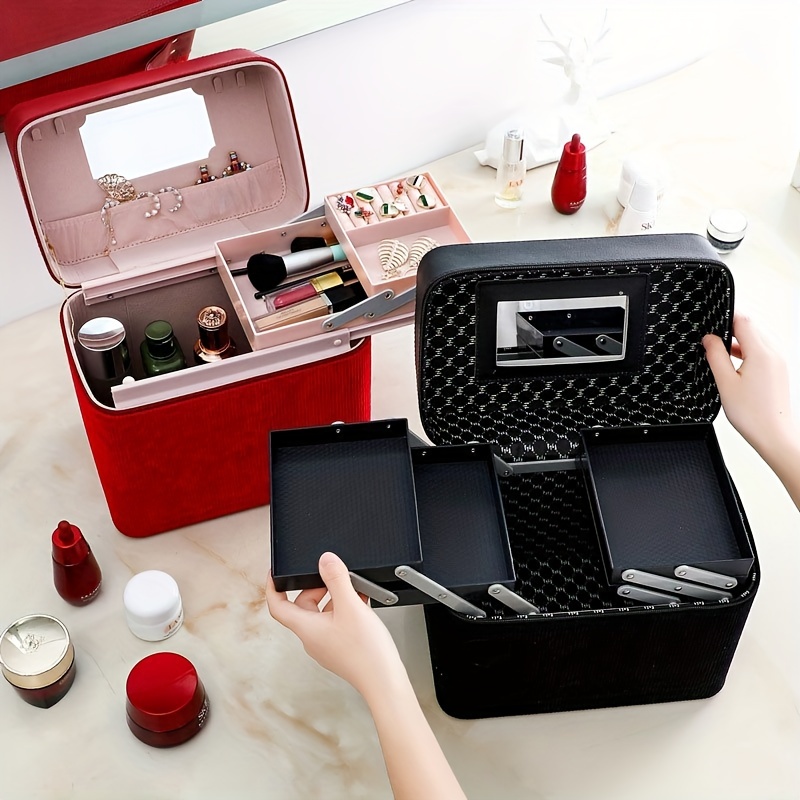 Case trolley makeup artist cosmetic organizer storage travel case – Cilios