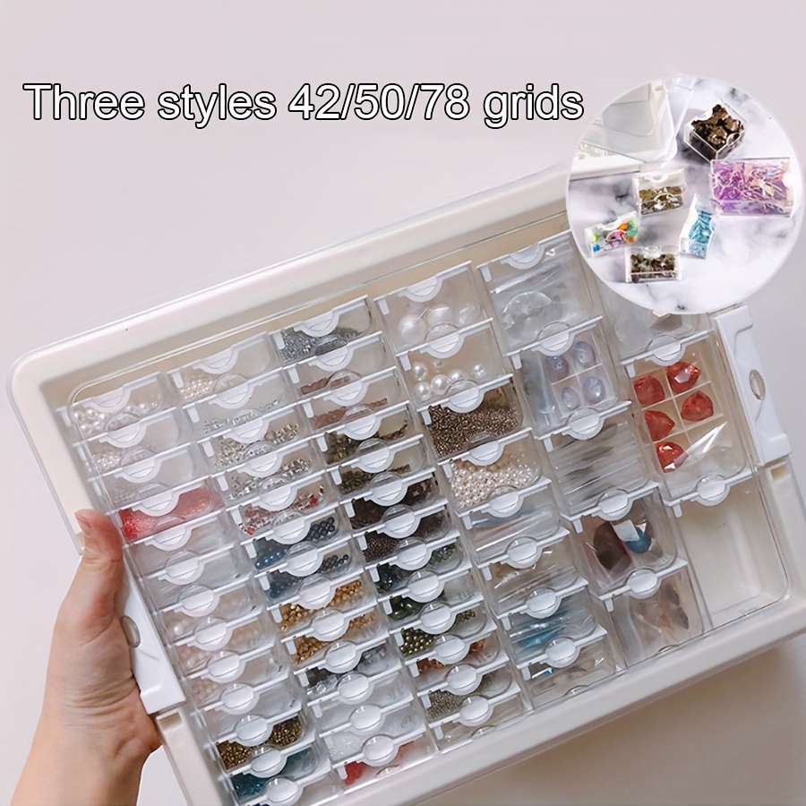 Plastic Independent Storage Box Diamond Painting Accessories - Temu