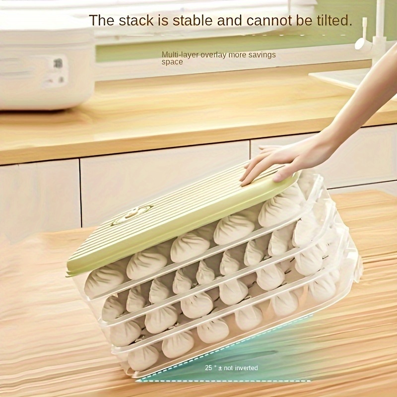 Storage Box Large Capacity Multi Layer Stackable Food Organizer For Home  Kitchen Refrigerator Bun Noodle Vegetable