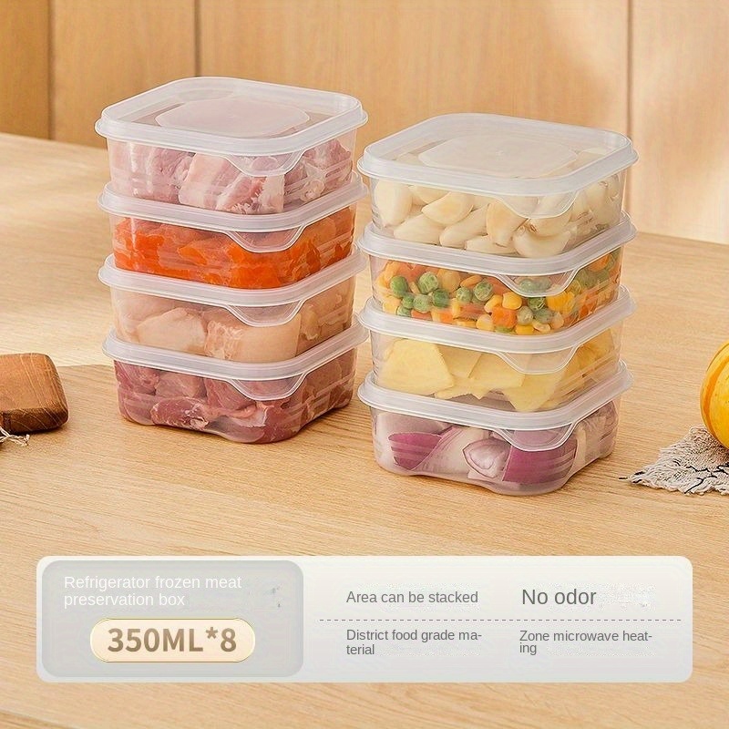 8 Packs Food Storage Containers with Lids for Refrigerator