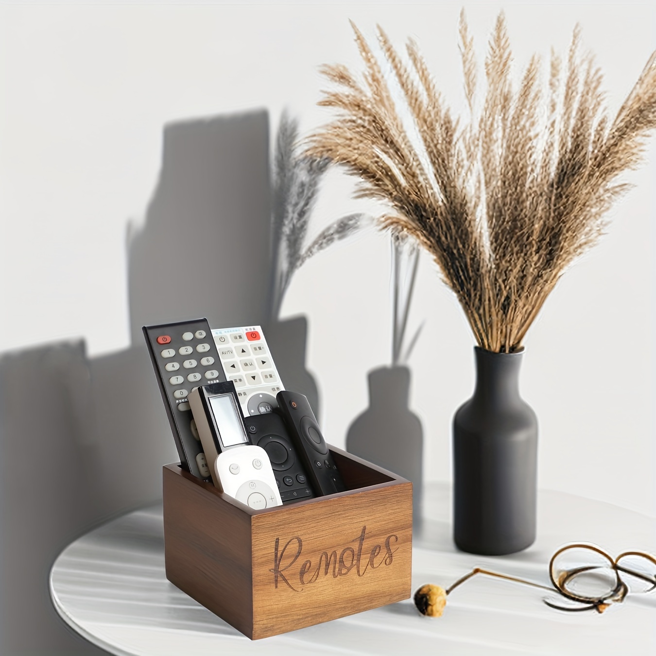 Remote Control Holder Wooden Temu