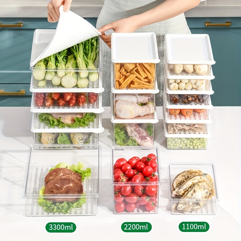 Freshness Preservation Boxes, Silicone Sealed Containers, Freezer Safe Food  Storage Container, Multipurpose Rectangle Latch Boxes For Fruits,  Vegetables, Crispers, Meat, Eggs & More! Kitchen Accessories - Temu