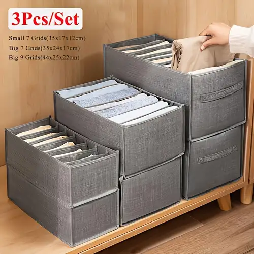 1pc Multi-Grid Foldable Underwear Storage Boxes, Household Compartment  Fabric Clothes Organizer, Drawers Dividers Organizer, Multifunctional  Wardrobe Organizer for Panties Socks Bra Storage,Maximize Your Closet Space  with These Portable & Foldable