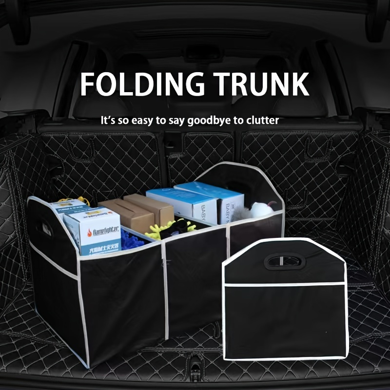 Cheap Universal Car Trunk Organizer Auto Boot Organiser Storage Box Bag  Portable Felt Tidy Non-slip Tool Bag Foldable Car Accessories