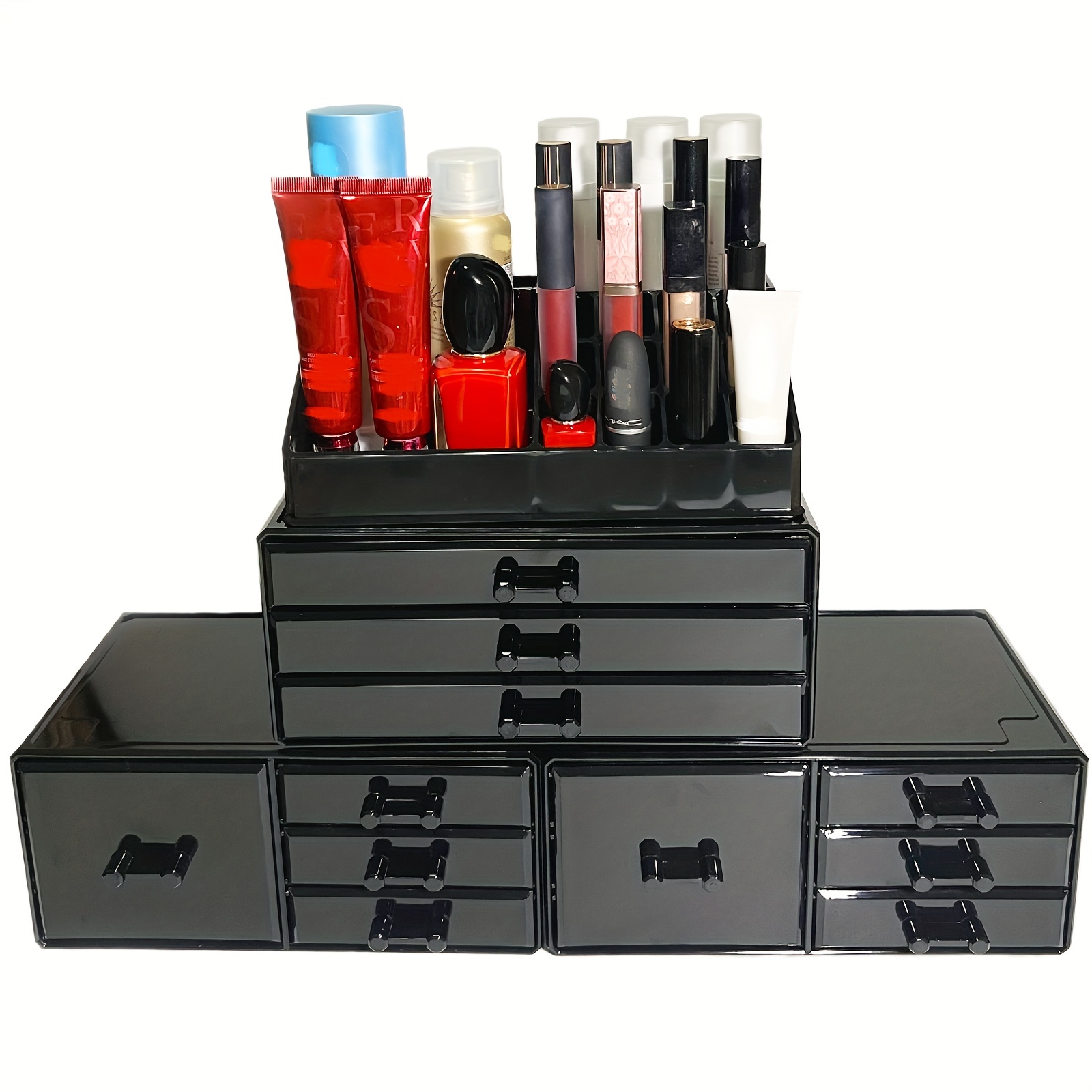 26-Space Acrylic Makeup And Nail Art Tool Organizer - Clear Storage For  Beauty Kit Tools, Eyeliner, Lip Liner, And More