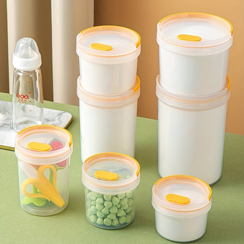 Multifunctional Reusable Container, Plastic Containers With Latch Lids,  Oatmeal Container To Go, Portable Cereal And Milk Container, Airtight Snap  Lock Storage Jars, Kitchen Supplies - Temu