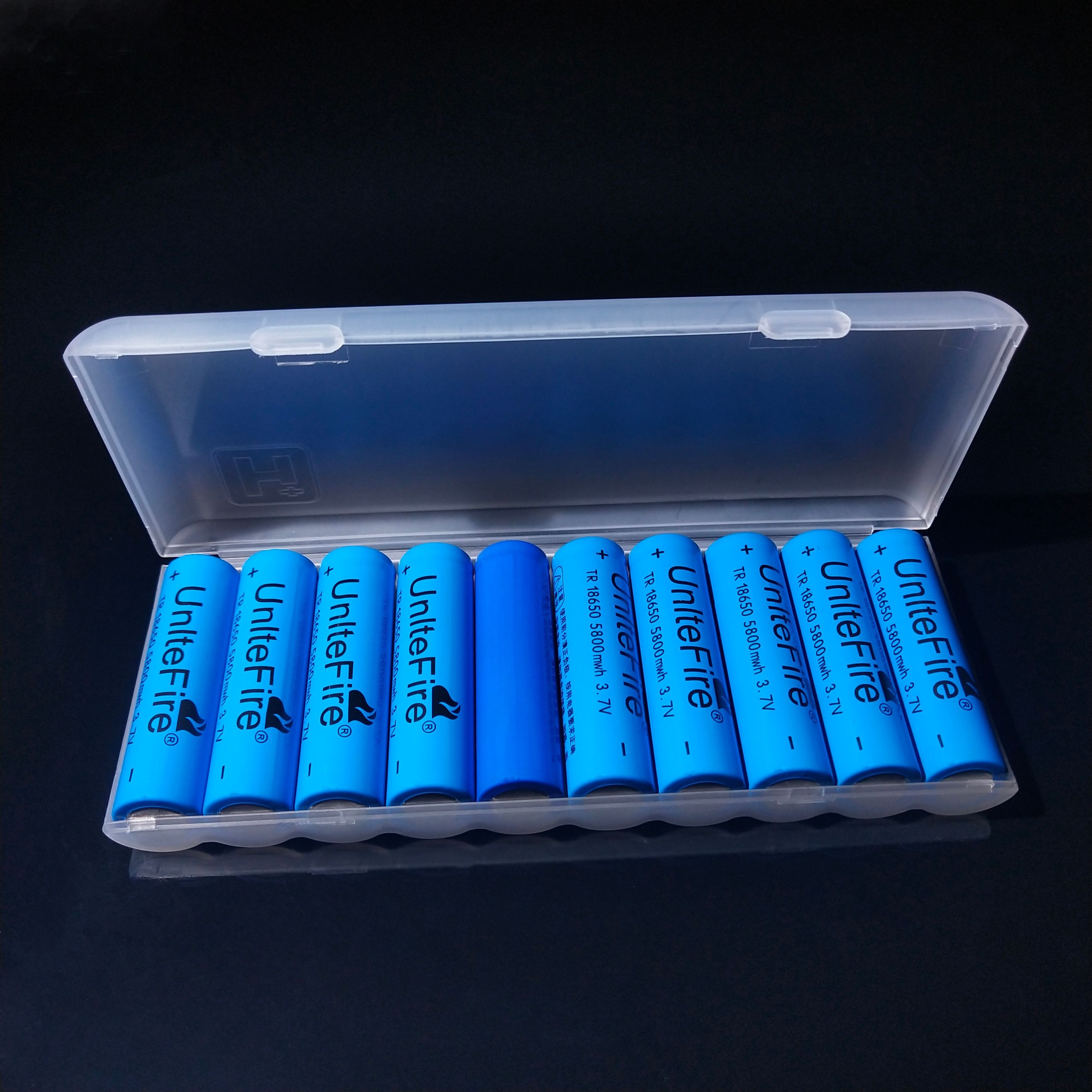 Boîtes de Rangement de Piles en Plastique à 10 Fentes, Boîtier Transparent  Blanc et Rigide pour AAA/AA/18650 - AliExpress