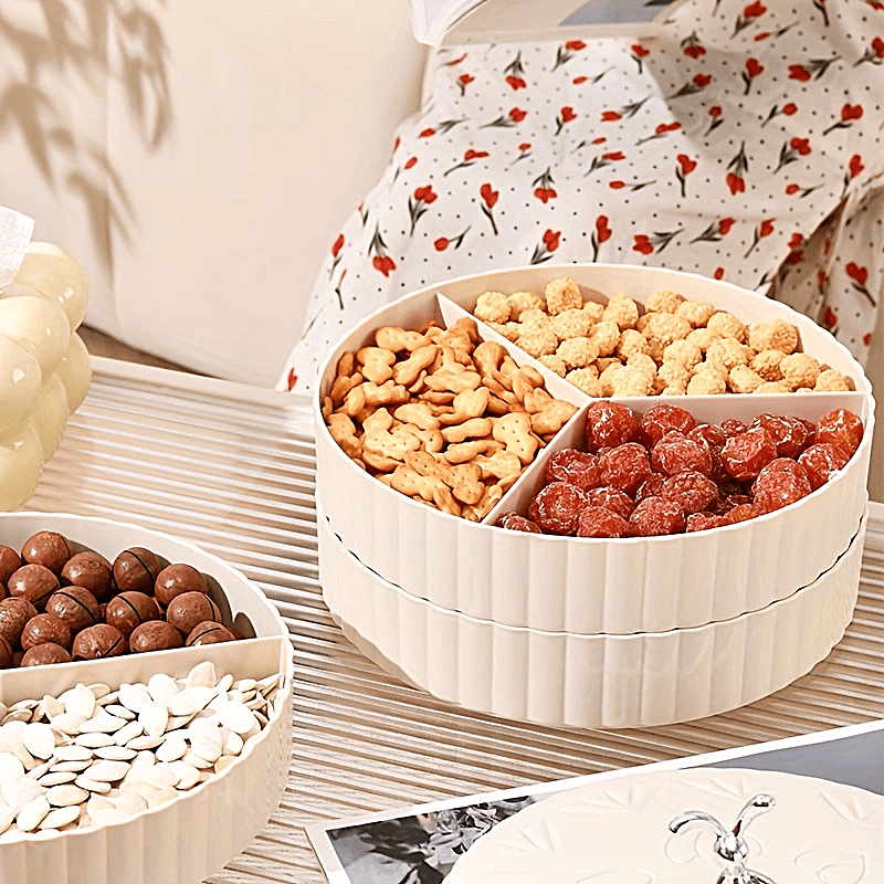 Candy Servers Snack Storage Box Dried Fruit Tray 6 Plastic - Temu