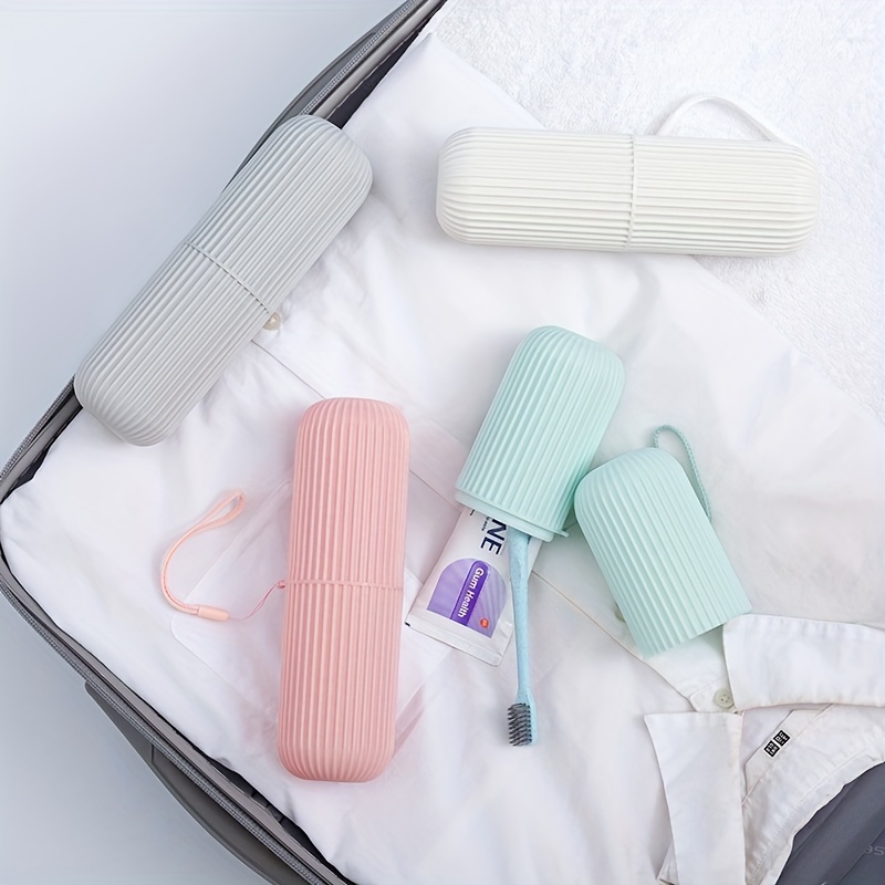 Estuche Protector portátil para cepillos de dientes, organizador de pasta  de dientes impermeable, caja de almacenamiento para senderismo y Camping, 1  unidad