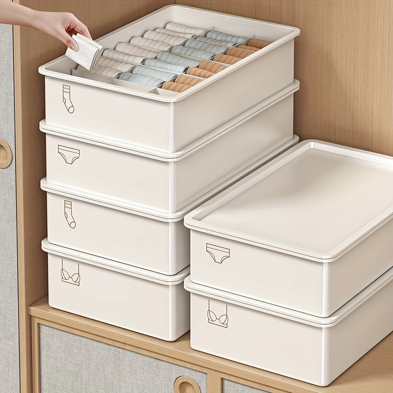 Caja de almacenamiento de ropa interior tipo cajón, organizador de  calcetines de armario, mesa multifuncional para el hogar, extraíble -  AliExpress