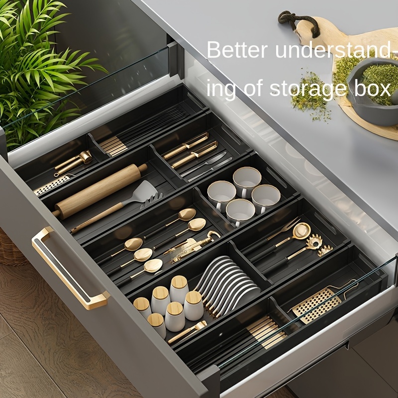 Kitchen Drawer Knife Organizer Knife Storage Tray - Temu