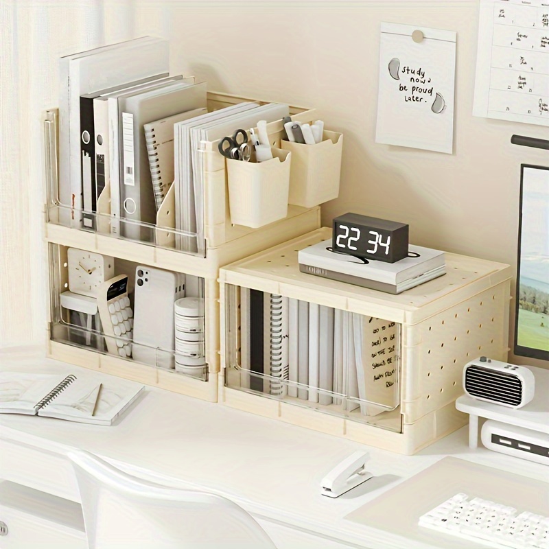 Transparent Dustproof Storage Box, Desktop Book Organizer, Thickened  Plastic Bookcase, Office Decor, Bookshelf Display Case - AliExpress