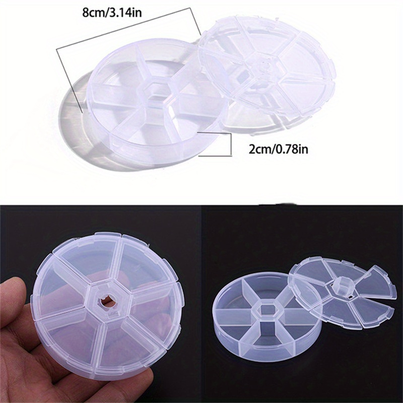 1pc small round plastic box transparent PP plastic container