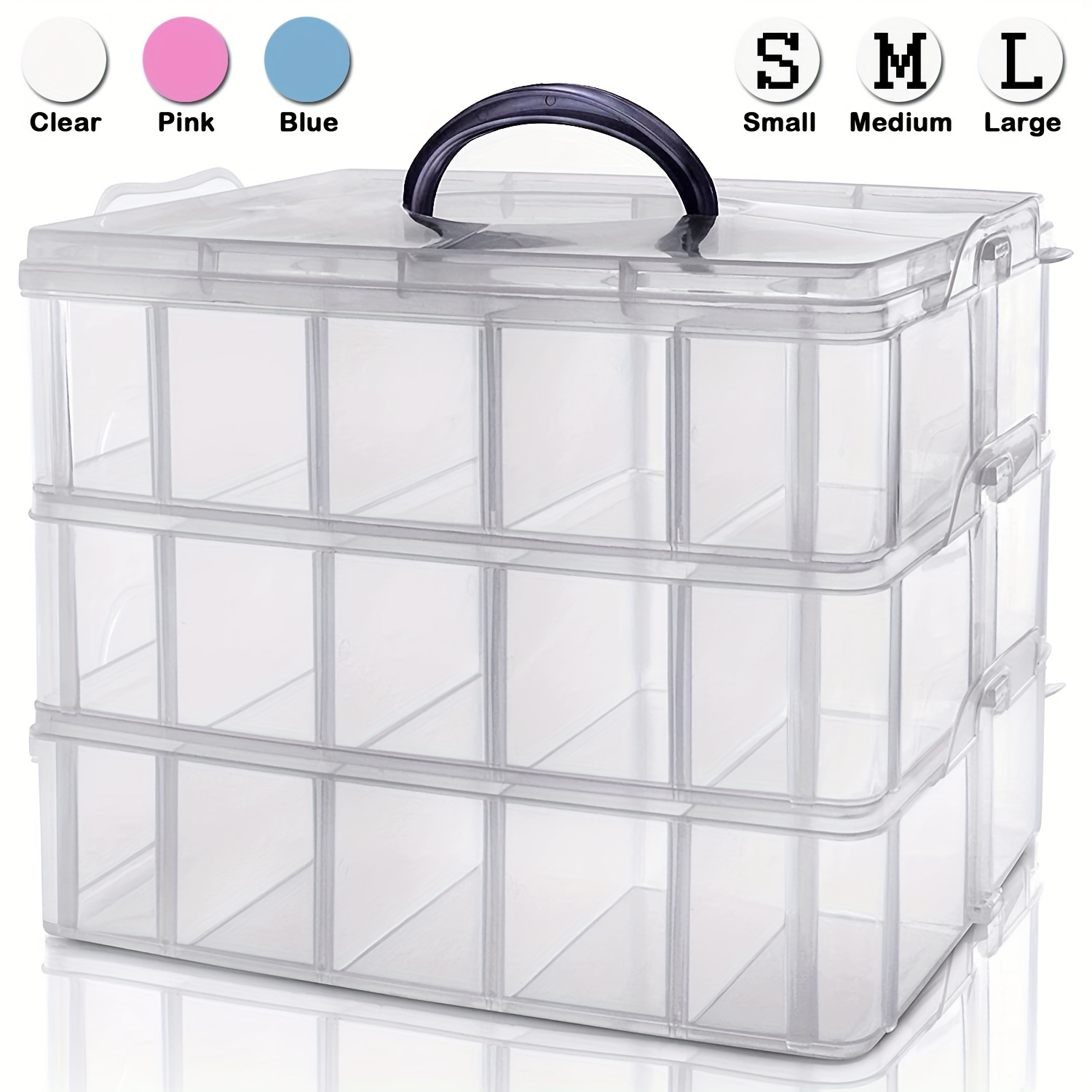 Mixed Size Rectangular Empty Mini Plastic Storage Containers - Temu