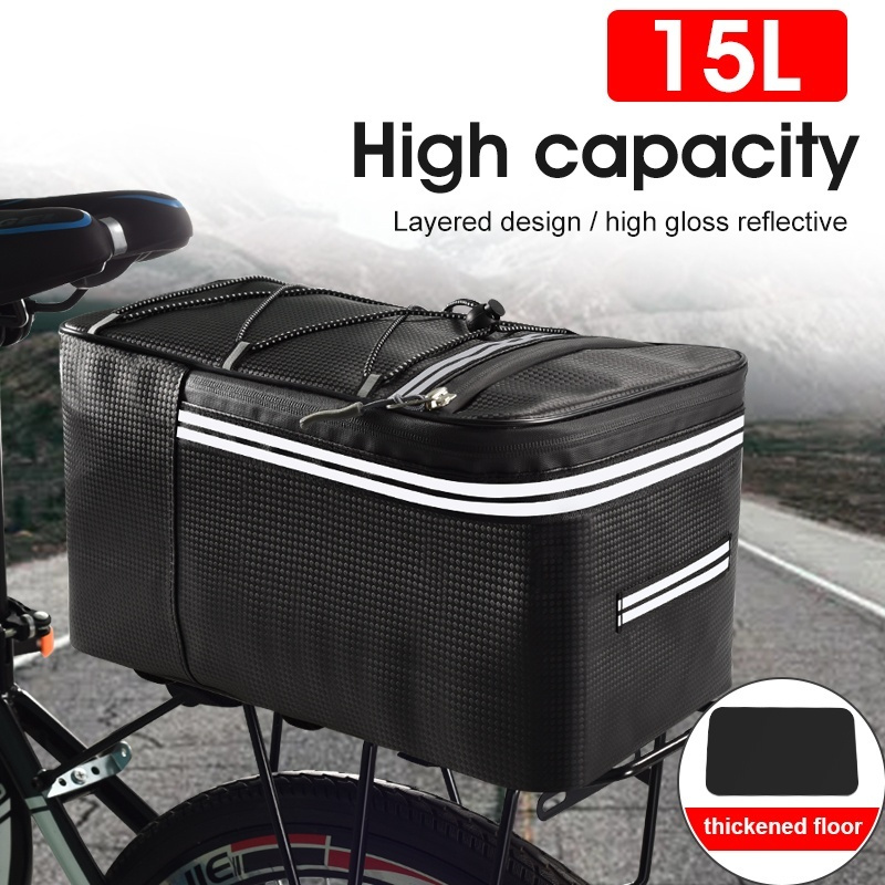 Bolsa de sillín de bicicleta 3-10L MTB Paquete de asiento de bicicleta de  gran capacidad Bolsa de cola de bicicleta portátil Bolsa de asiento de