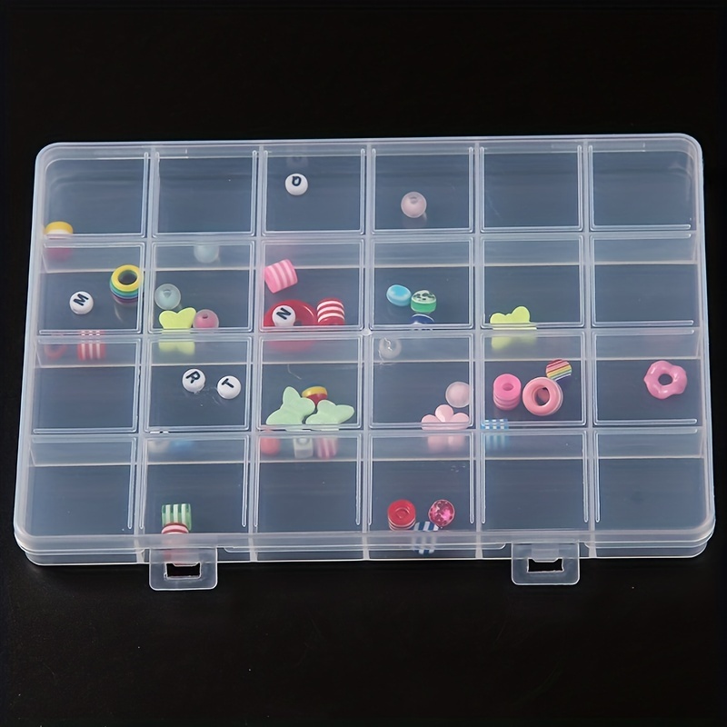 24/ Plastic Storage Box Transparent Organizer Box With - Temu