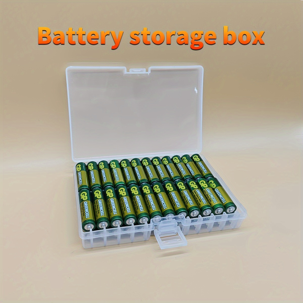 1 Boîte De Rangement De Batterie Transparente, Peut Stocker 24 Piles Aa Ou  24 Piles Aaa. Boîte De Rangement Résistante Aux Chocs Et À L'usure Pour La  Maison, Adaptée Pour Stocker Des