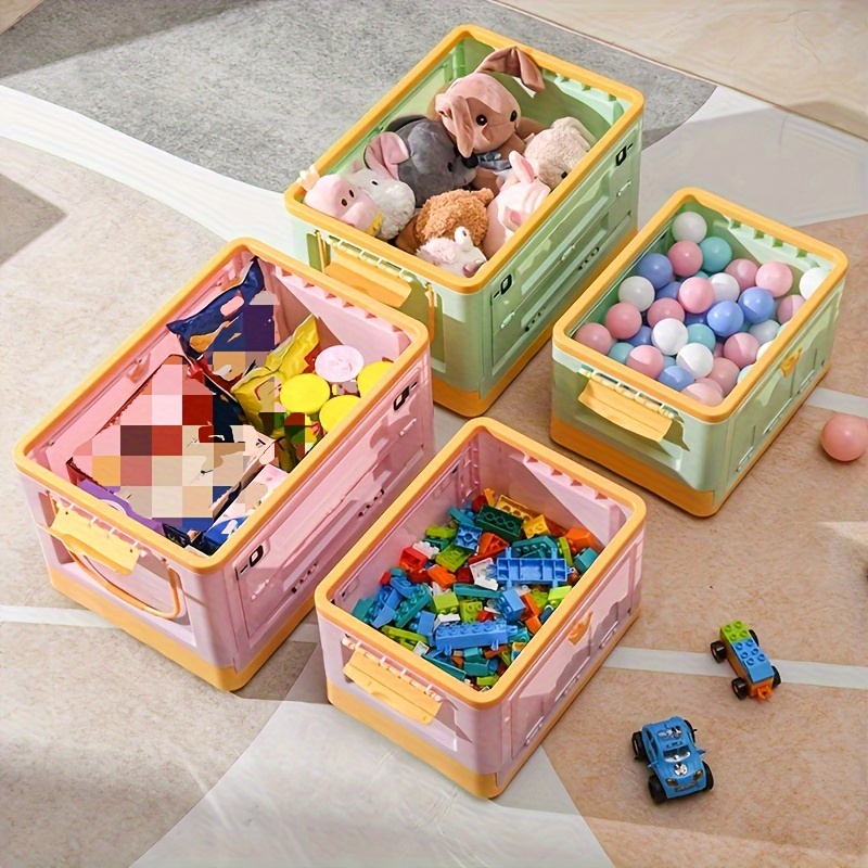 Organizador de almacenamiento de juguetes para niños con 6 contenedores,  organizador multifuncional para guardería, armario de muebles para niños  con