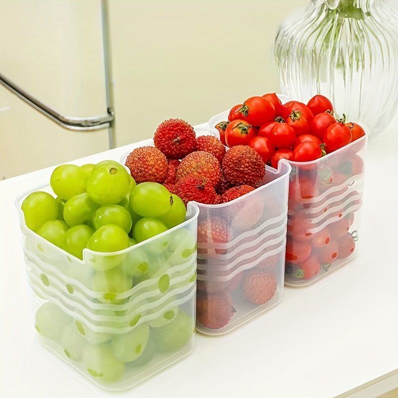 4pcs Food Fresh Storage Box (350ml Each) Divider Container For  Refrigerator, Freezer, Microwave