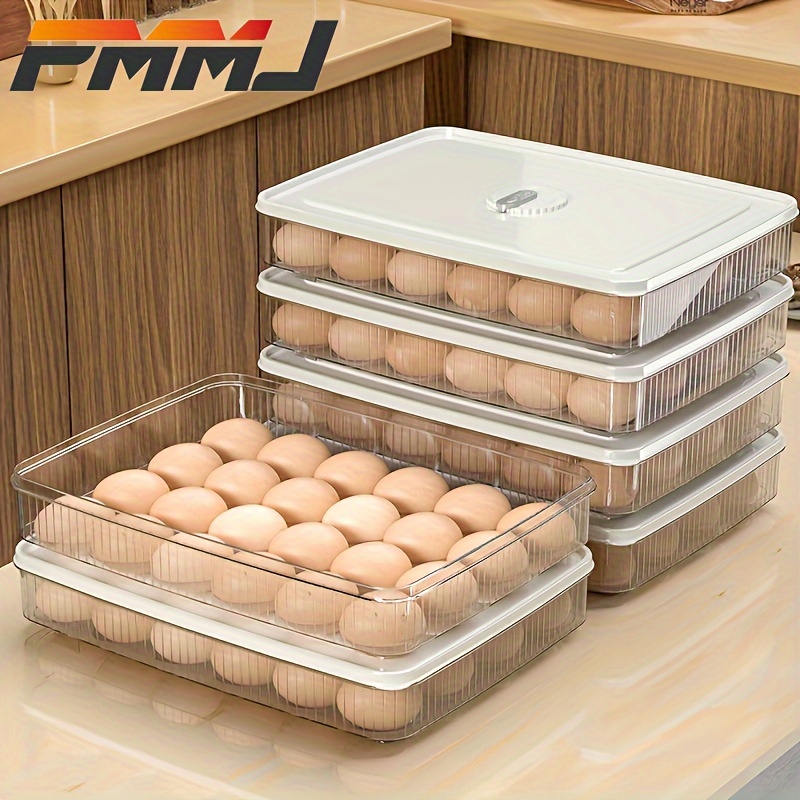 Egg Storage Container Refrigerator Side Door Storage Shelf - Temu