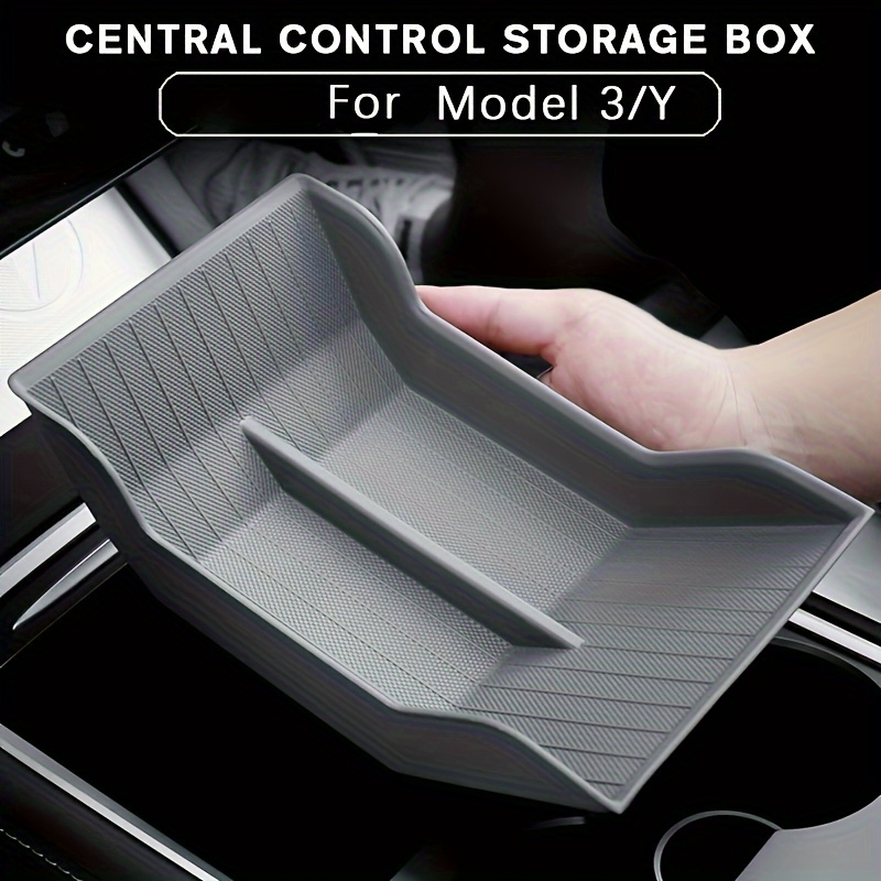 Pour console centrale Tesla Model 3 Model Y 2022-2023 - Organiseur  d'accoudoir - Accessoire pour téléphone - Cartes de crédit - Cartes de  monnaie 