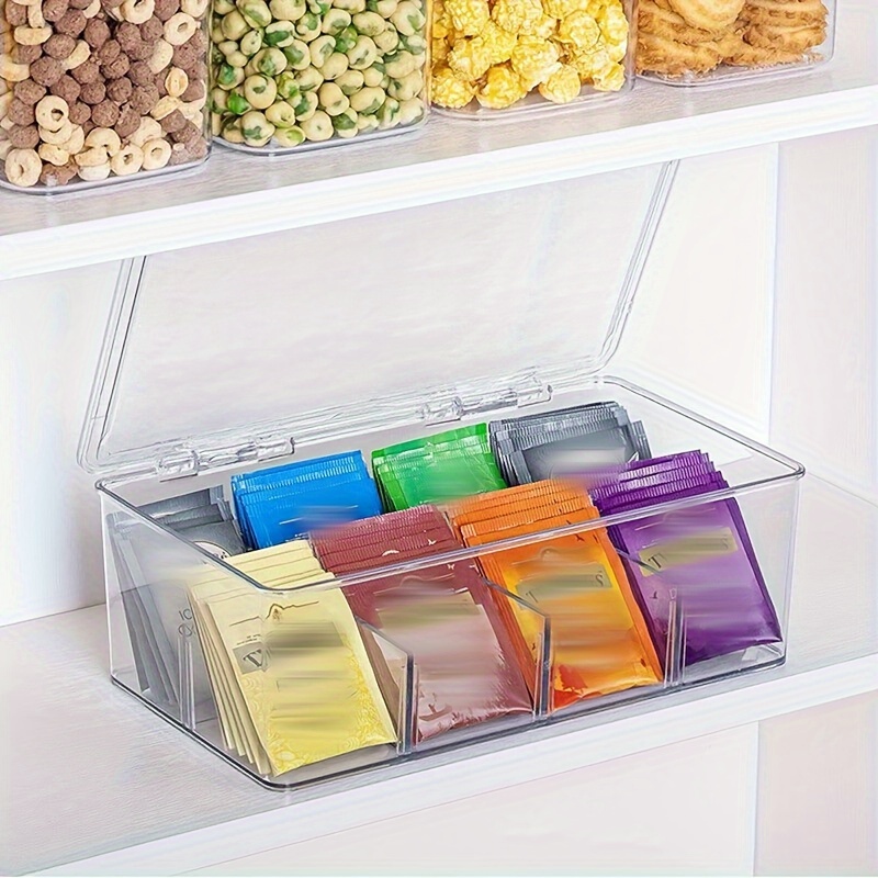 Clear Storage Box Household Desktop Storage Organizer Candy - Temu
