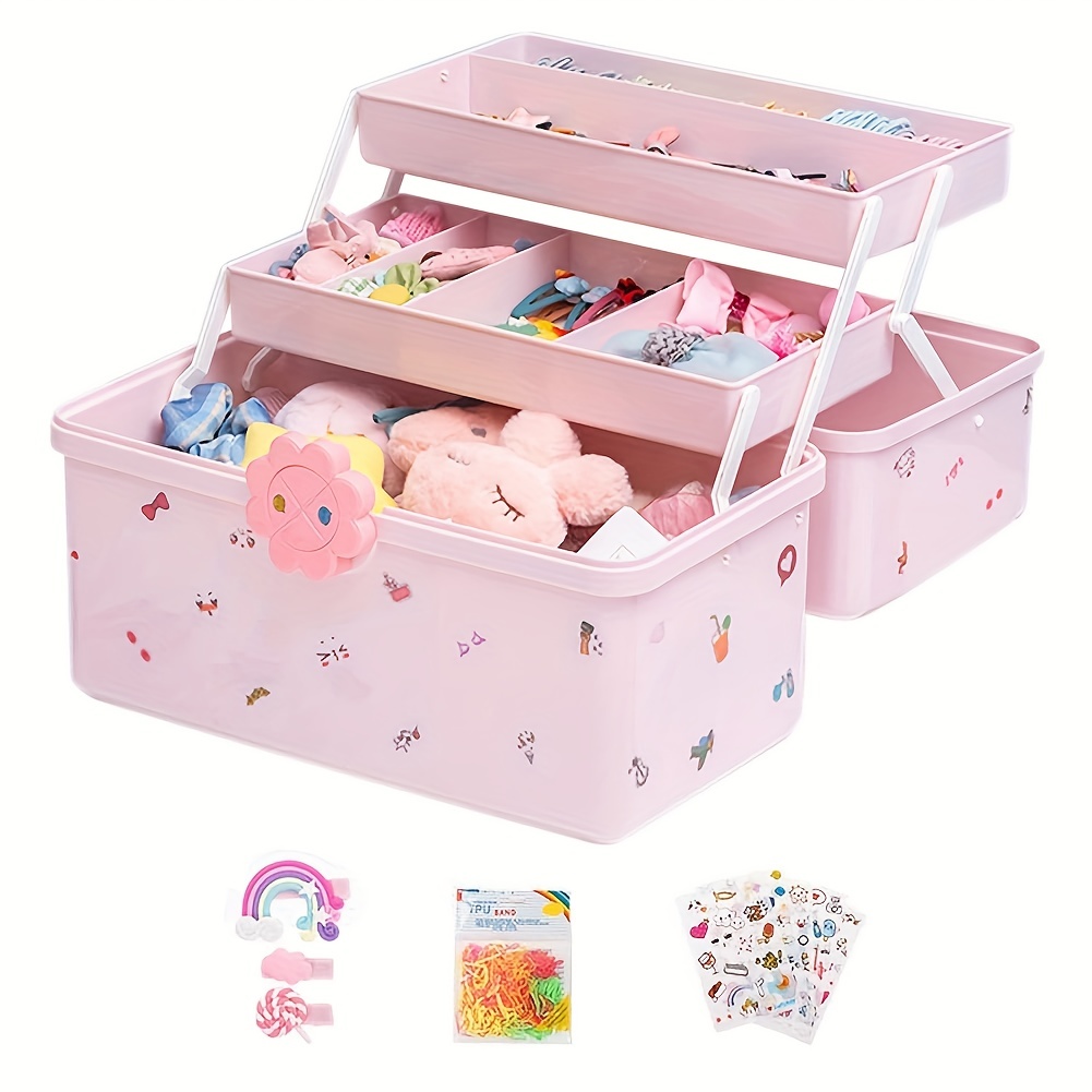 1 Caja Almacenamiento Papelería Kawaii Organizador - Temu