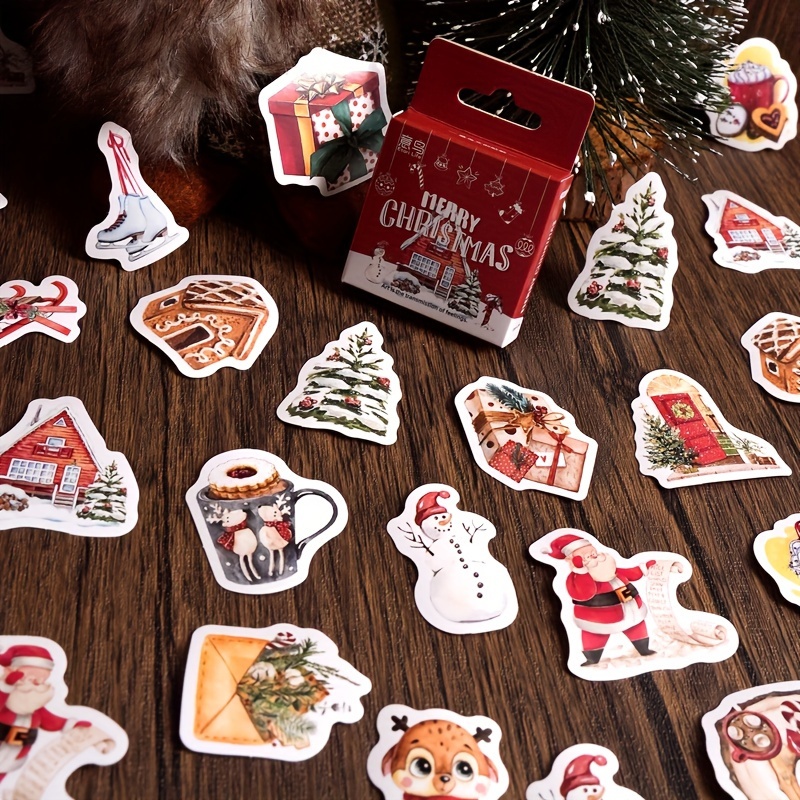 Sticker et autocollant Père Noël et cadeaux