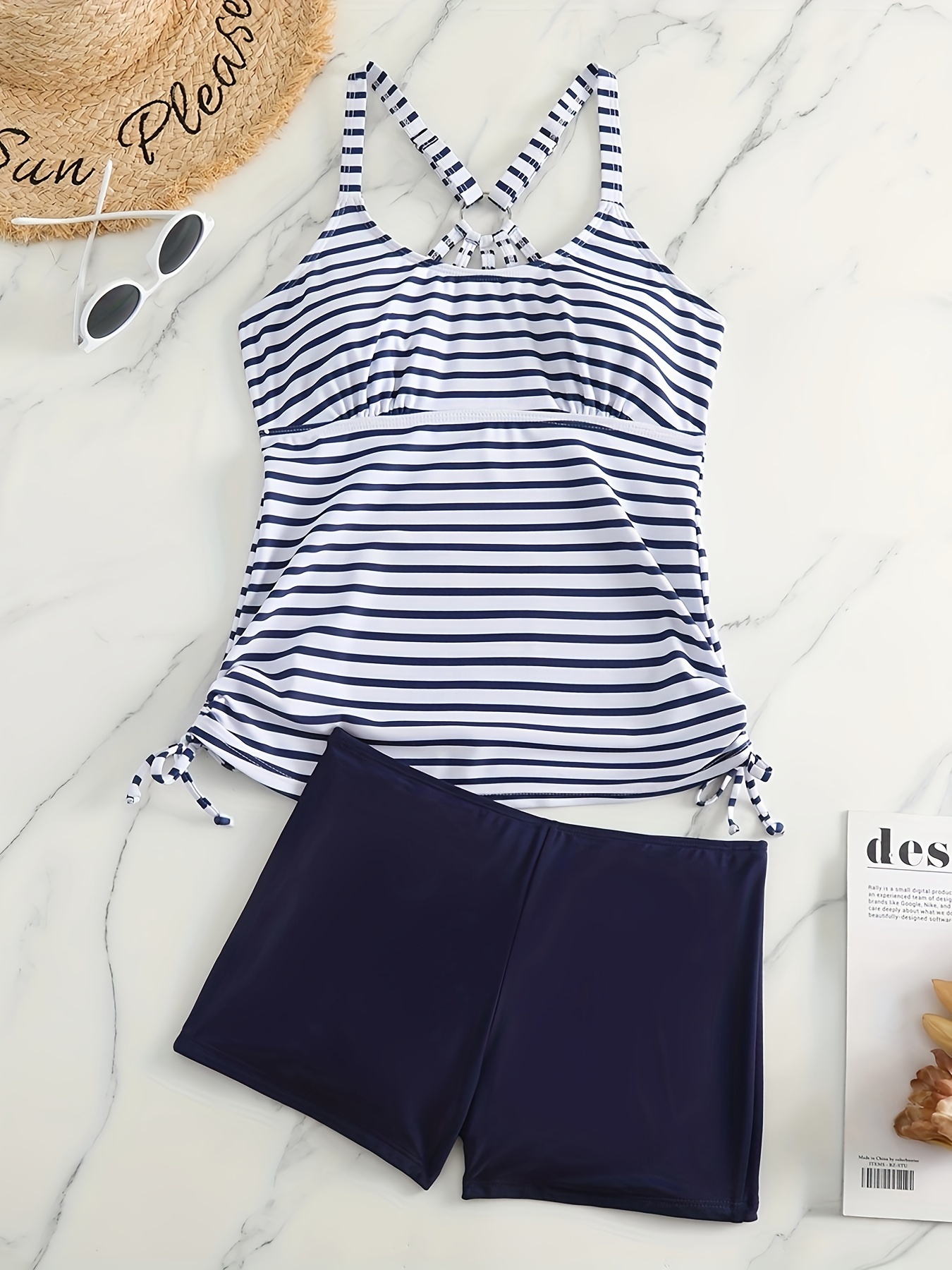 Navy Tankini - Temu