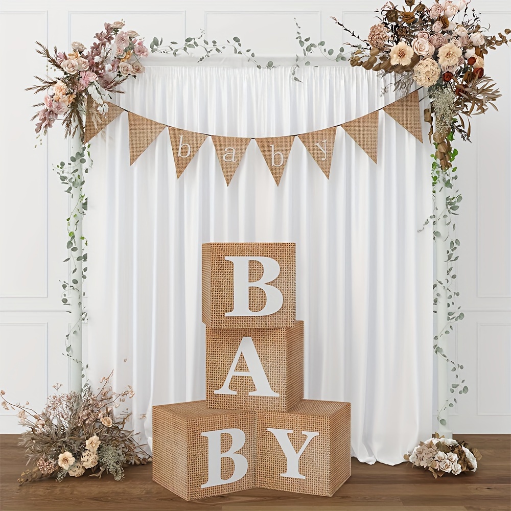 5 Pcs Baby Girl Shower Decorations Girl Baby Shower Decorations Girl Rustic Baby  Shower Decr Baby Shower Centerpiece Girl Shower Decorations 