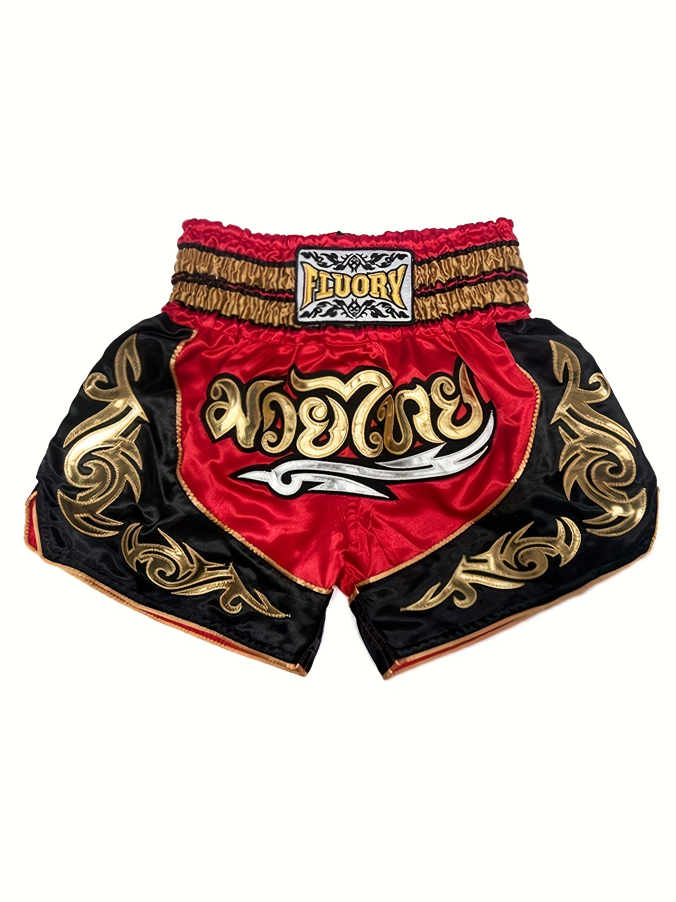 Pantalones cortos de Muay Thai, Gold flames, ThaiBoxing 