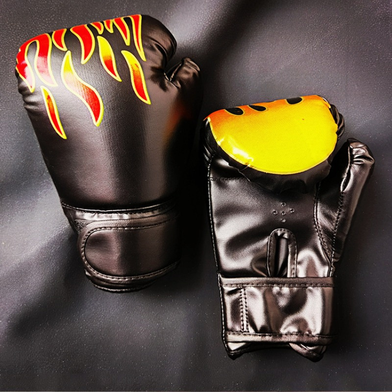 Gants de boxe pour garçons et filles, cuir PU pour enfants, mitaines de sac  de frappe, gants de boxe UFC MMA Muay Thai Sparring Kickboxing pour enfants  de 3 à 12 ans 