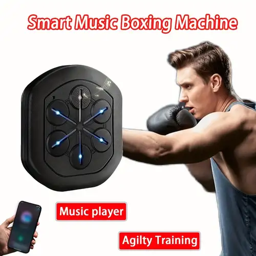  Boxing Training Machine, Smart Music Wall Mounted Punching  Sports Rechargeable LED Light, Hand/Eye/Speed Reaction for Kids/Adults/Home  Workout : Sports & Outdoors